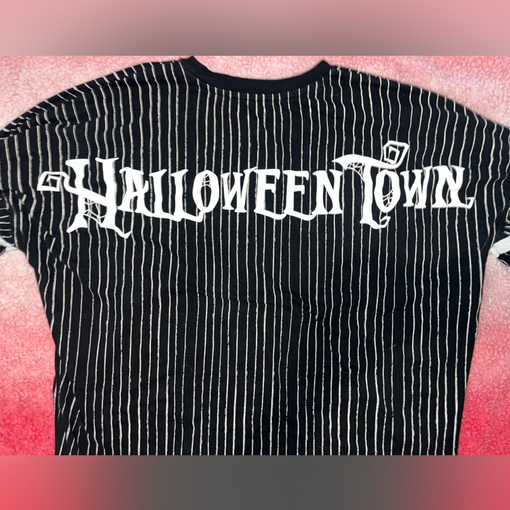 Nightmare Before Christmas Jack Skellington Halloween Town Baseball Tee - Picture 8 of 9